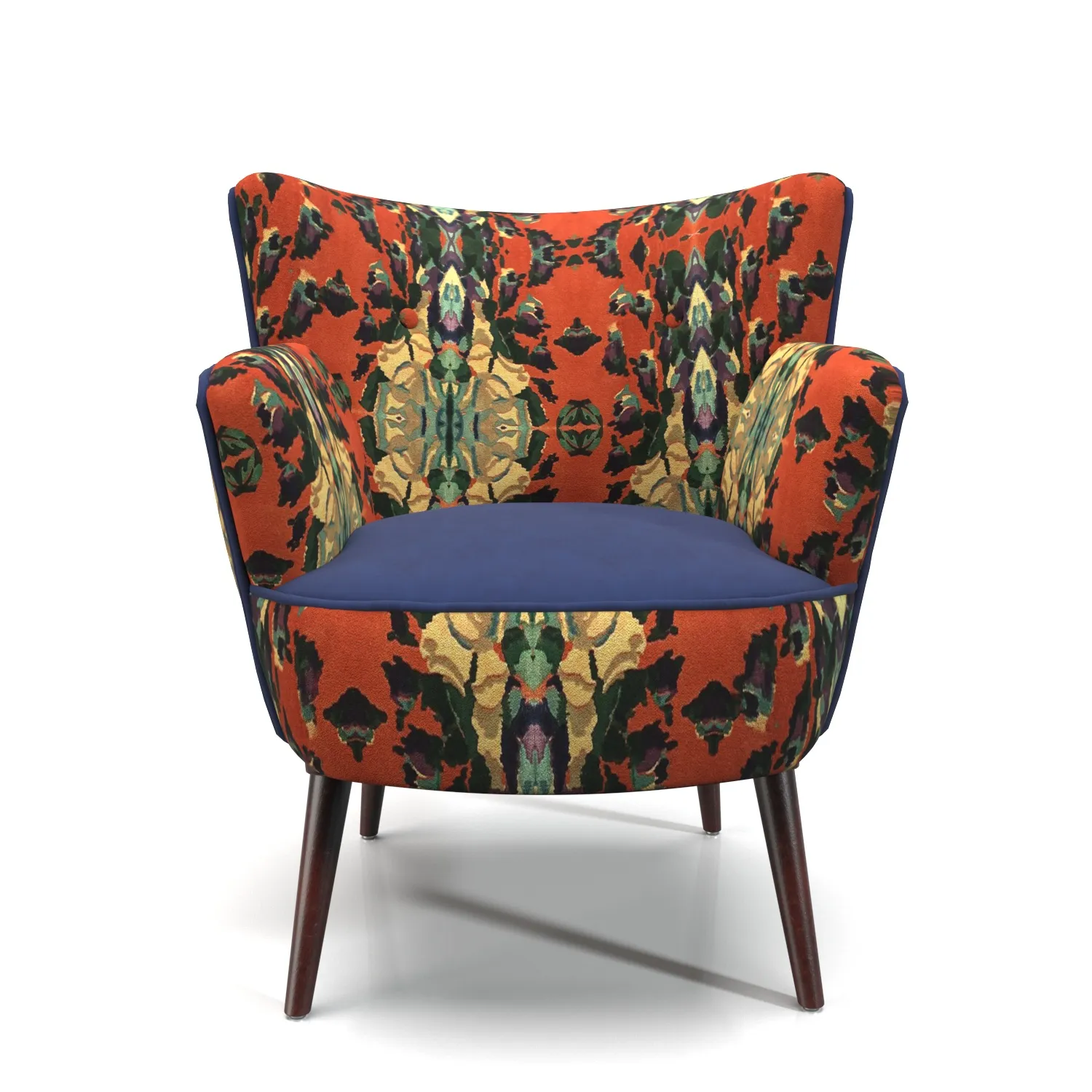 Velvet Tanya Petite Accent Chair PBR 3D Model_04